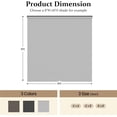 thumbnail image 4 of Mayincolor 6'x8' Outdoor Roller Shade with Pull Rod, No Need Crank, Waterproof Outdoor Blinds Roll Up for Gazebo Porch, Deck, Pergola, Gray, 4 of 8