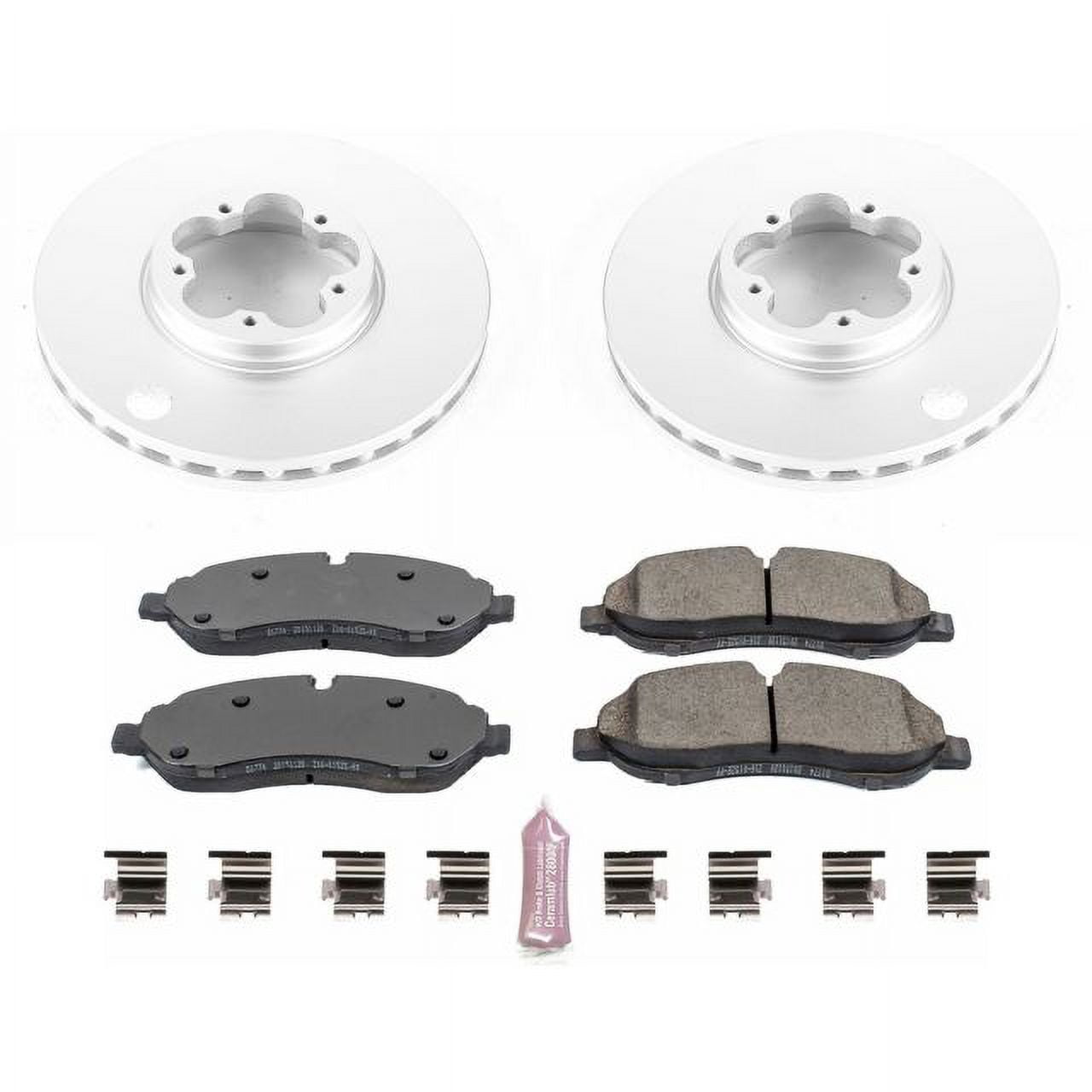 PowerStop Front Geomet Coated Brake Rotor and Pad Kit Fits: FORD Select Models CRK7150