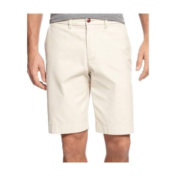 Tommy Hilfiger Mens Classic-Fit Casual Chino Shorts, Beige, 32 Tommy Hilfiger chino