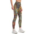 thumbnail image 2 of The Major Arcana of Tarot Vintage Patchwork Leggings ing pants push up legging fitness set gym Womens Leggings, 2 of 6