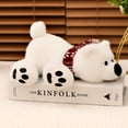 thumbnail image 3 of Creative Cute Tummy Scarf Polar Bear Doll Soft Stuffed Toy Christmas Bear Tummy Bear Hug Pillow Doll Holiday Gift (WHITE,36CM), 3 of 6