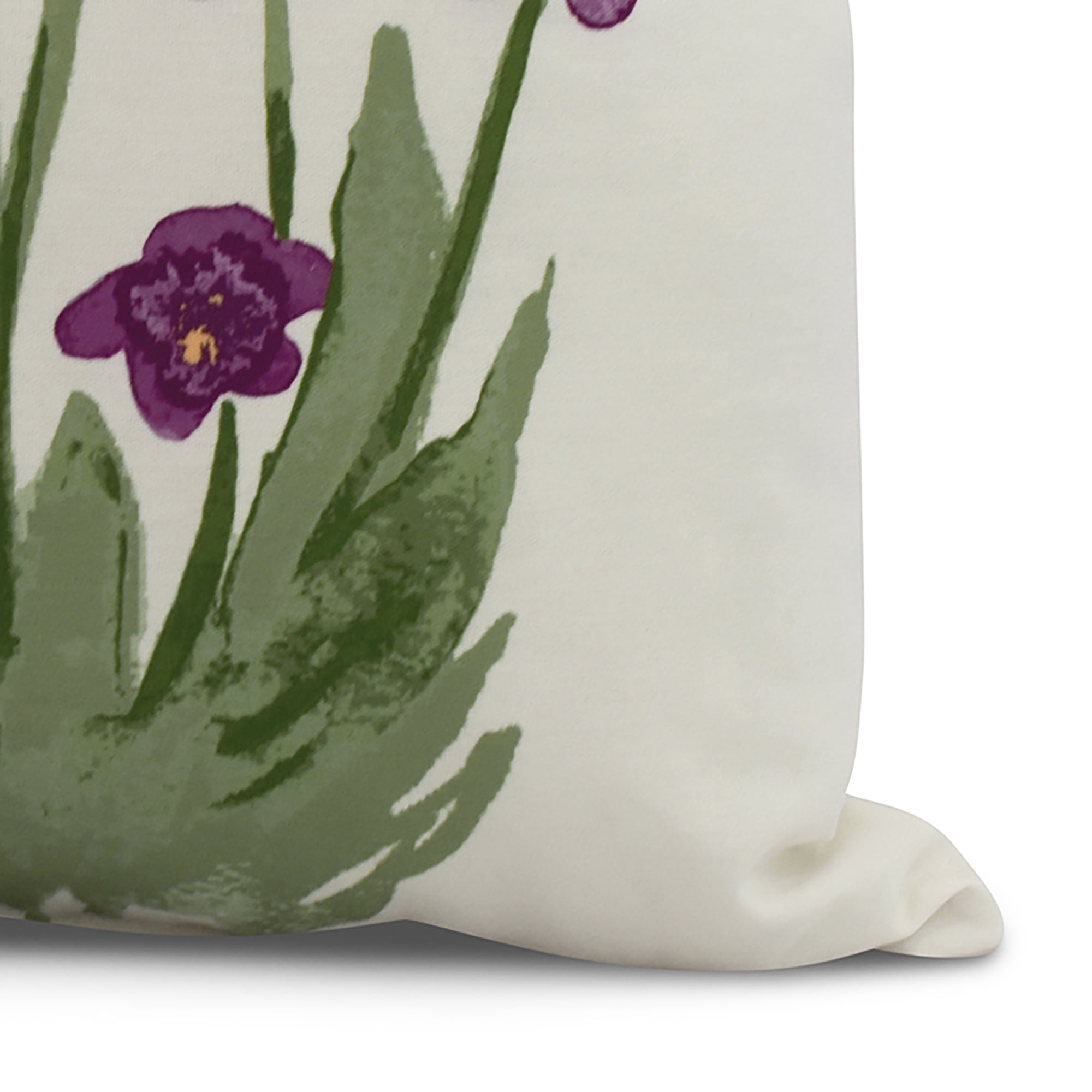 Simply Daisy, 16 x 16inch,Pretty Little Flower Decorative Pillow,Purple