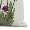 thumbnail image 2 of Simply Daisy, 18 x 18 inch,Pretty Little Flower Decorative Pillow,Purple, 2 of 2