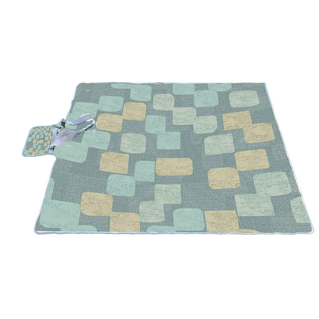 CSChome Picnic Blanket Picnic Mat Sandproof Large Space Foldable Printed Multifunctional Moistureproof Oversized Outdoor Waterproof Picnic