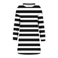 thumbnail image 3 of WJHWSX Casual Dresses for Women,Fall Dresses for Women 2025,Womens Dresses,Long Sleeve,Crew Neck,Comfort Fit,Printed,L(US:8), 3 of 6