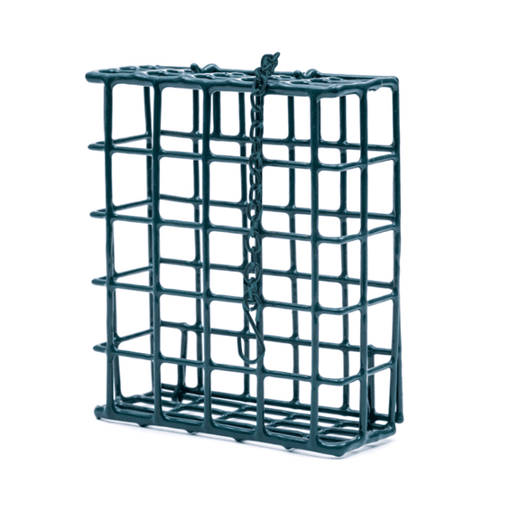MEKKAPRO Suet Feeder with Hanging Metal Roof, (Single)
