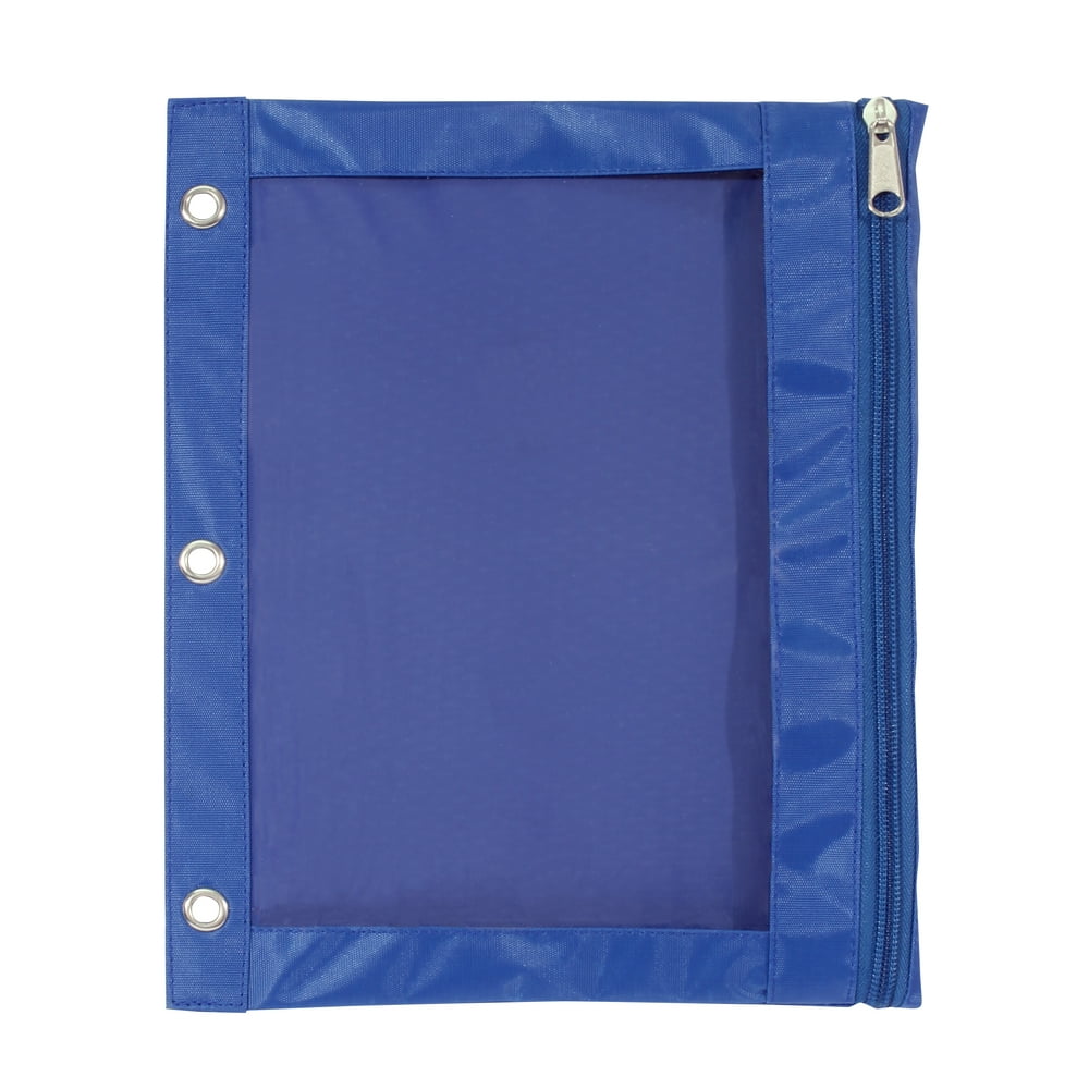 Pen + Gear Blue Solid Large Binder Pouch