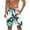 White, variant on Miqool Mens Swim Trunks Holiday Hawaiian Floral Beach Shorts Quick Dry Board Shorts Bathing Suit with Pockets
