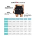 thumbnail image 2 of BALEAF Women's 15" Tennis Golf Skirt High Waisted Athletic Sports Casual Active Skorts with Shorts 3 Pockets Black 2XL, 2 of 6