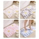 thumbnail image 4 of Yuarrent Alfombras de baño de textura - Secado rápido Sin daños en el piso Alfombra de flores de felpa de agarre fuerte Rosa 40 * 60 cm Type2 NO2, 4 of 6