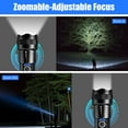 thumbnail image 2 of YOLETO LED Flashlight, 90000 Lumens Super Bright Tactical Flashlight, Rechargeable Flash Light, 5 Modes Zoomable Waterproof Flash Lights for Emergency, Outdoor, Home, Camping, Hiking, 2 of 8