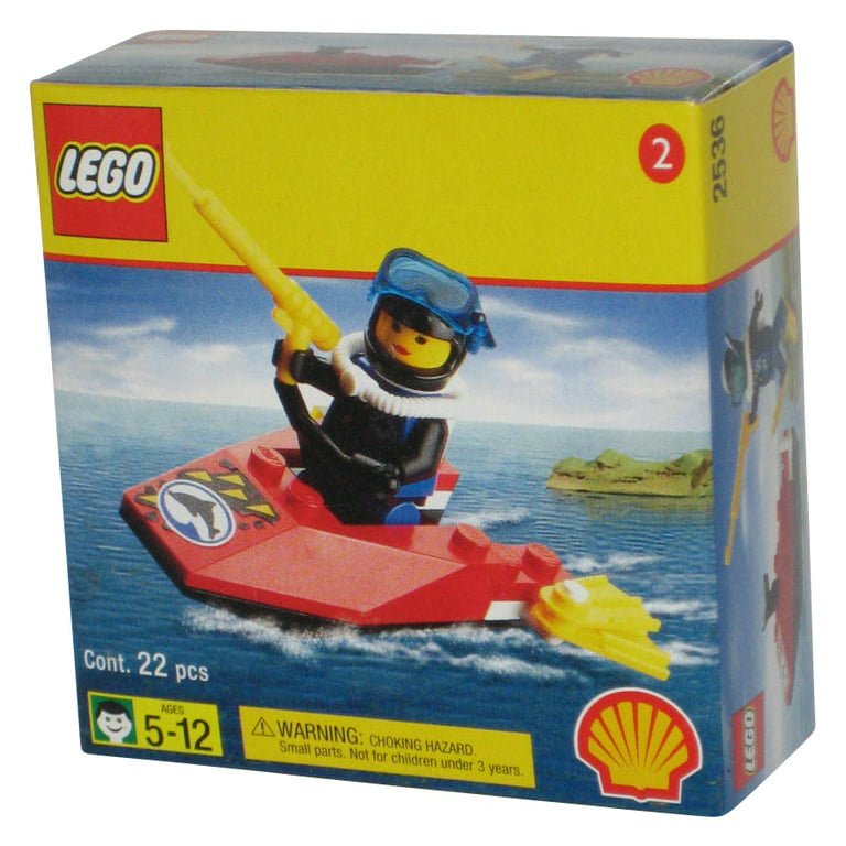 Shell #2 Jet Ski & Diver Building Toy Set 2536 - Walmart.com