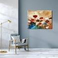 thumbnail image 5 of HFDF Blooming Poppies Extra Large Contemporary Colorful Flowers Pictures Paintings on Canvas Wall Art Modern Gallery Wrapped Floral Giclee Canvas Prints for Home Decorations XL 14x11inch Framed, 5 of 6
