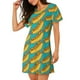thumbnail image 2 of Easygdp Hot Dogs 8 Camisón de manga corta para mujer, informal, estampado, 2 of 6