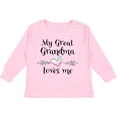 thumbnail image 3 of Inktastic My Great Grandma Loves Me Heart Great Grandchild Boys or Girls Long Sleeve Toddler T-Shirt, 3 of 5