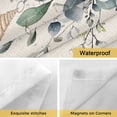 thumbnail image 4 of Summer Eucalyptus No Hooks Shower Curtain with Snap-in Liner Starfish Shell Green Leaf Ocean Vintage Shower Curtains for Bathroom, Waterproof, Easy Install, Washable 36"x78", 4 of 9