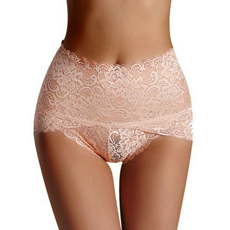 

MERSARIPHY Women Plus Size High Waist Lace Hollow Briefs