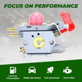 thumbnail image 7 of BVM200FE Carburetor Compatible with Poulan 545081857 Craftsman 25CC Leaf Blower Parts Carb Kit Replace 358794700 358794765 358794770 358794774 C1U-W43 C1U-W43B C1U-W43C$$Garden & Patio, 7 of 7