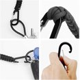 thumbnail image 2 of 1pc mosquetón trenzado MACHAO negro llavero paracord al aire libre, 2 of 5
