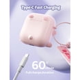 thumbnail image 4 of YUNOVA Girls Kids Wireless Earbuds Bluetooth 5.3 with 25H Playtime, IPX5 Waterproof TWS Earphones for Small Ears, Cute Animal Design for School/Sports/Gifts, 4 of 7