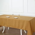 thumbnail image 3 of BalsaCircle 60" x 126" Polyester Rectangular Tablecloth Gold, 3 of 8