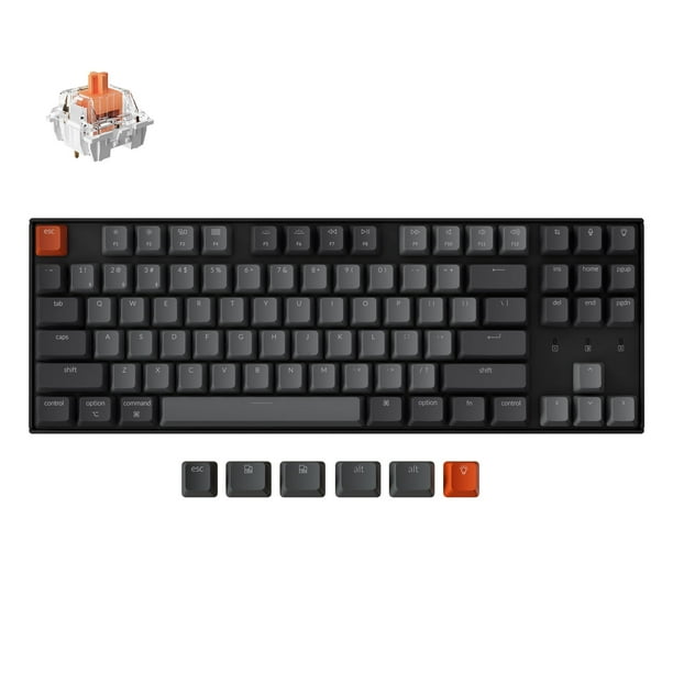 Teclado mecánico inalámbrico Keychron K8 Silent Red Switch