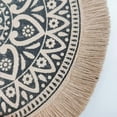 thumbnail image 6 of Round Jute Placemats Set of 4 Washable Round Placemats with Fringe for Kitchen Table 15 inch Round Table Mats, 6 of 7