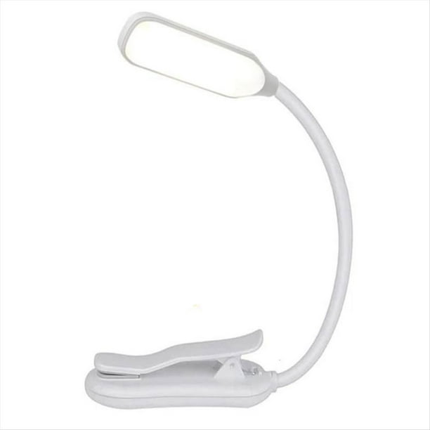 Luz de Lectura Recargable Mini 7 LED Lámpara de Lectura de 3 Niveles Flexible Fácil de Enganchar Lámpara de Lectura Lámpara de Lectura en la Cama