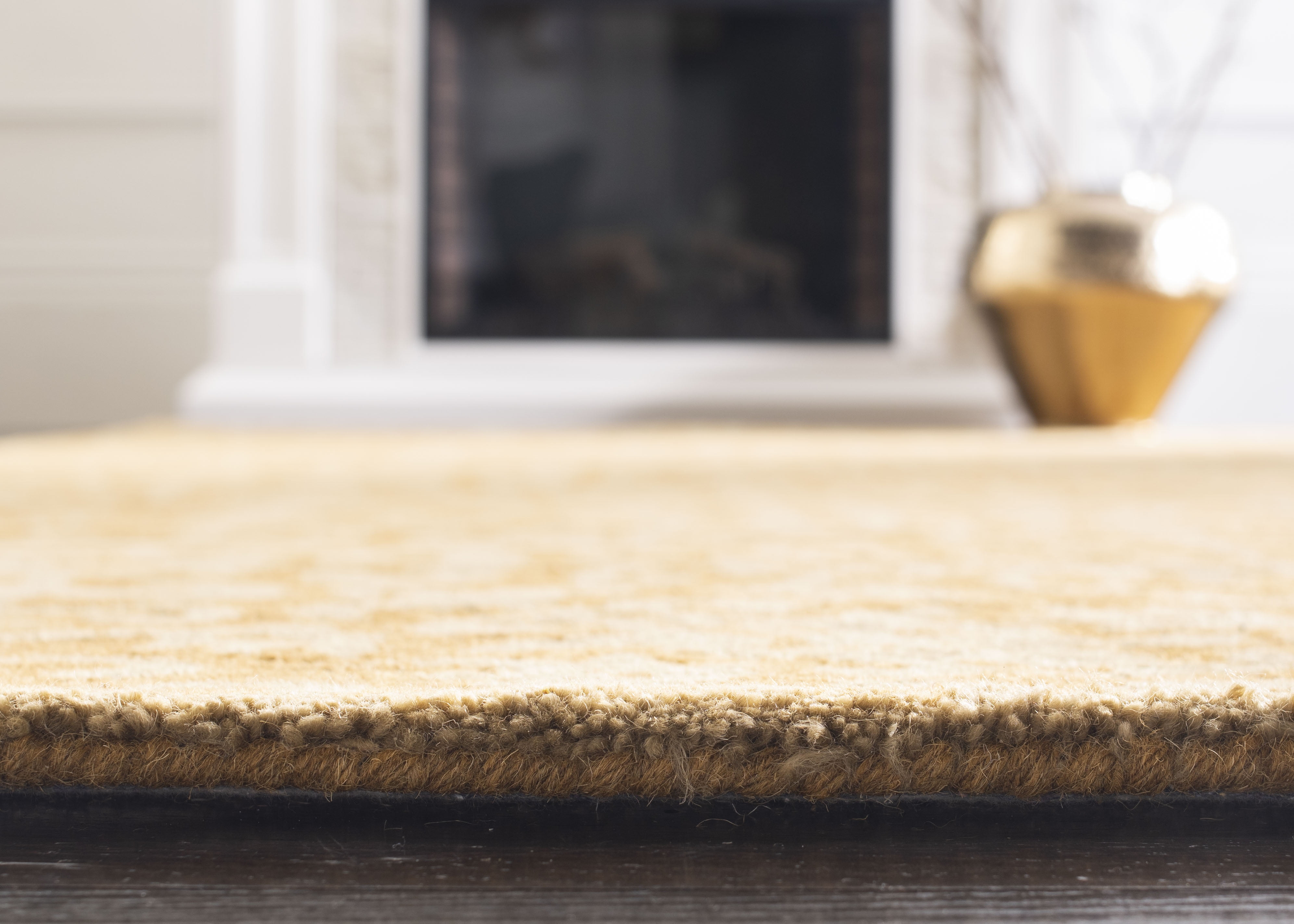 SAFAVIEH Antiquity Katelynn Geometric Wool Area Rug, Gold/Beige, 8' x 8' Square