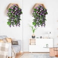 thumbnail image 4 of Vorkoi 2 Pack Artificial Hanging Flowers, Fake Mums Artificial Flowers for Decoration, Fake Hanging Plants Daisy Faux Silk Flower Bouquet for Wall Home Garden Wedding Outdoor Spring Decor, 4 of 6