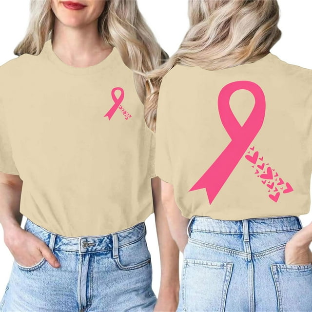 Women's T-Shirts Casual Short Sleeve Tops for Daily and with Round Neck Design