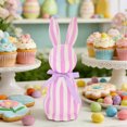 thumbnail image 5 of YIKA Easter Striped Ornament Features Bow Stands Tall And Straight Easter Artificial Bunny Home Garden Decor, 5 of 6