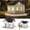 B, variant on JoyMart Bird Feeder Hanging House Feeder with Lights Outdoor Garden Decor for Outside for Mom