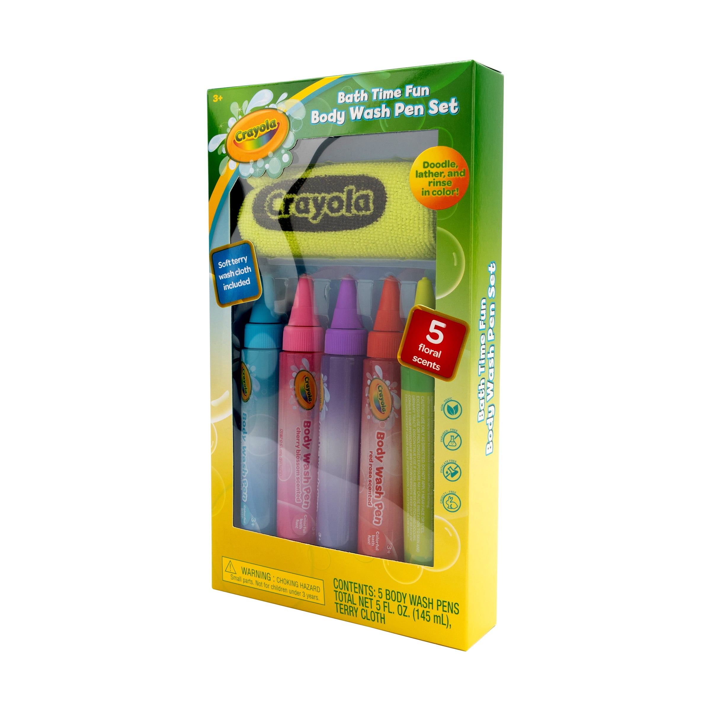 Crayola Body Wash Pen Set, 6 Pieces, 5oz