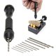 thumbnail image 4 of Mini Micro Aluminum Hand Drill With Keyless Chuck HSS Steel Twist Drill Bit Woodworking Drilling Rotary Tools Hand Drill Manual, 4 of 5