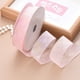 thumbnail image 4 of Cinta de organza rosa iridiscente de 40 yardas y 1 pulgada, cinta de malla metálica transparente, cintas de tela a granel con carrete, 4 of 9