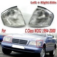 thumbnail image 2 of for Mercedes C Class W202 1994-2000 Pair Corner Lights Turn Signal Lamps 2028261143 2028261243, 2 of 7