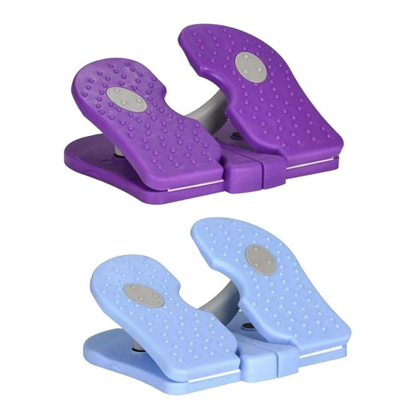 2pcs Folding Mini Stair Stepper, Fitness Stepper, Office Living Room Home Bedroom Under Tabletop Climber Training Workouts Foot Machine Violet and Blue