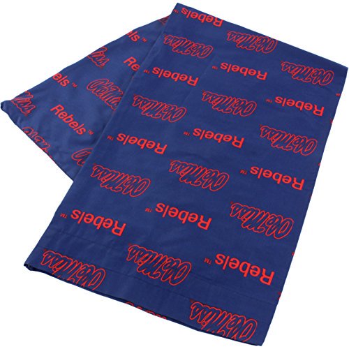 College Covers Mississippi Rebels Pillowcase Only - Body Pillow, 20" x 60", Blue