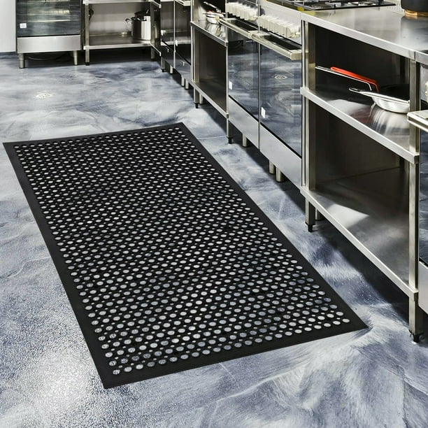 Ktaxon Rubber Floor Mat with Holes, 60" x 36" AntiFatigue NonSlip