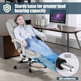 thumbnail image 6 of 400lbs Big and Tall Executive Leather Office Chair with footrest Heavy Duty, Reclining, and Stylish Computer Desk Chair, 6 of 9