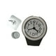 thumbnail image 1 of Kearding Reloj de pared de baño de PVC, portátil, impermeable, montado en la pared, a prueba de humedad, alimentado por , relojes analógicos Electrodomésticos Gris, 1 of 6
