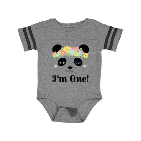 

Inktastic First Birthday Panda 1 Year Old Girl Gift Baby Girl Bodysuit