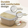 thumbnail image 6 of Ongmies 1100Ml Stainless Steel Lunch Box – 2-Floor, 3-Compartment Leak-Proof Container with 2-In-1 Spoon & Fork (1 Lunch Box), 6 of 9