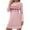 #42-Pink, variant on Censtreet Christmas Women's Nightgowns Long Sleeve Sleep Shirts Comfy Soft Nightshirt Women Pajama Sleep Dress Cute Sleepwear