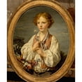 thumbnail image 3 of Jean-Baptiste Greuze 15x17 Black Modern Framed Museum Art Print Titled - Young Shepherd Who Tries the Fate to Find Out if He is Loved by His Shepherdess (1760-1761), 3 of 5