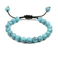 thumbnail image 1 of Sonducket Exquisita de cuentas para mujeres y hombres, regalo para unisex para hombres, piedras preciosas naturales, línea negra+azul claro Type3 NO3, 1 of 6