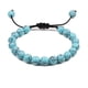 thumbnail image 1 of Guardurnaity unisex con piedras preciosas naturales, idea de regalo de joyería, minimalista para mujer Ropa, zapatos y accesorios Miscelánea Línea negra+azul claro, 1 of 6