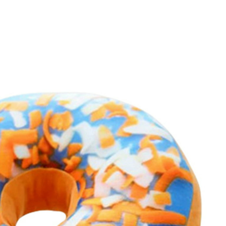 Simulation Donut shaped back cushion throw pillow 3D plush stuffed