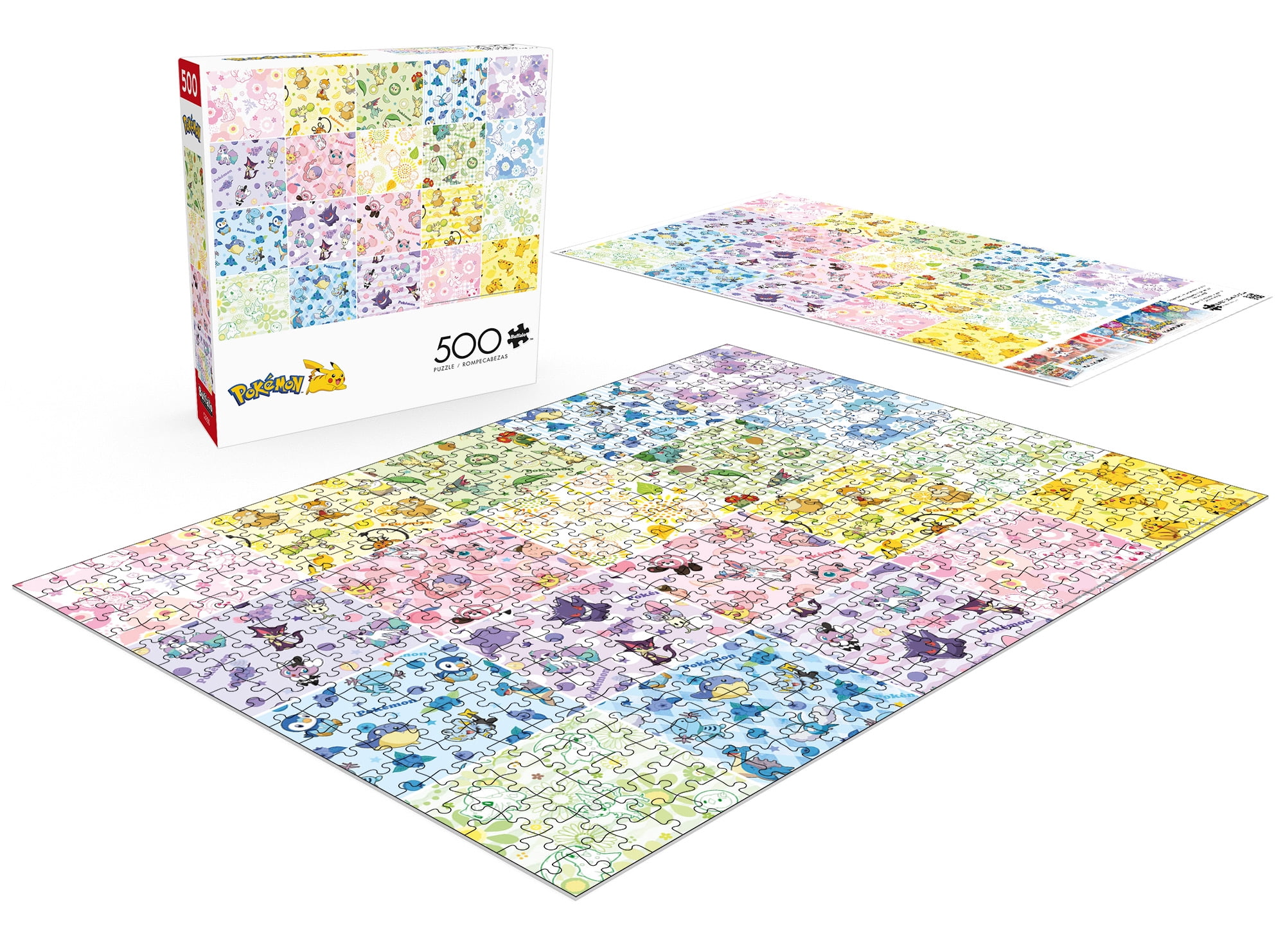 Buffalo Games Pokemon Patterns 500-Piece 21.25 x 15-inch Interlocking Jigsaw Puzzle for Adults Ages 14+
